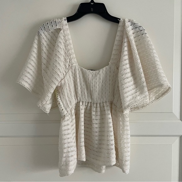 Sarah Hann white and yellow crochet top 20911 - Picture 4 of 9